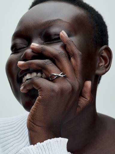 Bague Infini de Forme Organique