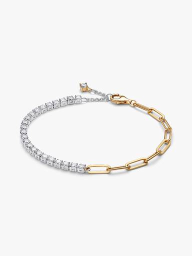 Schakel- en tennisarmband