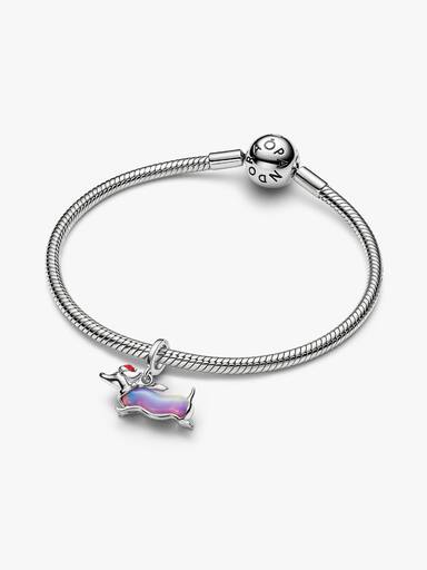 Charm Pendant Teckel Noël
