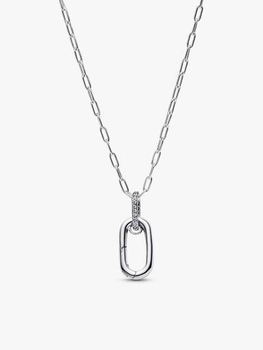 Sieradenset rog en schelp bedelketting