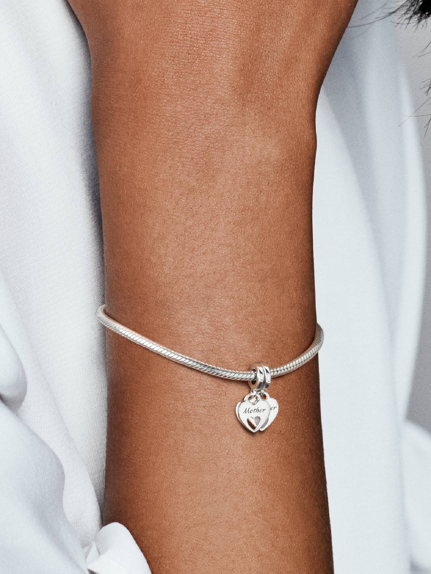 Charm Pendant Cœur Séparable Double