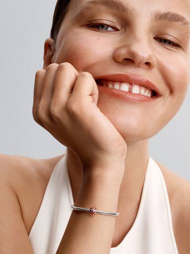 Charm Clip Rond Cœurs