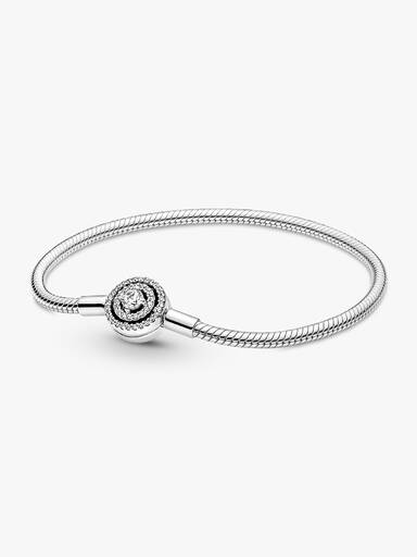 Halo snake chain-armband