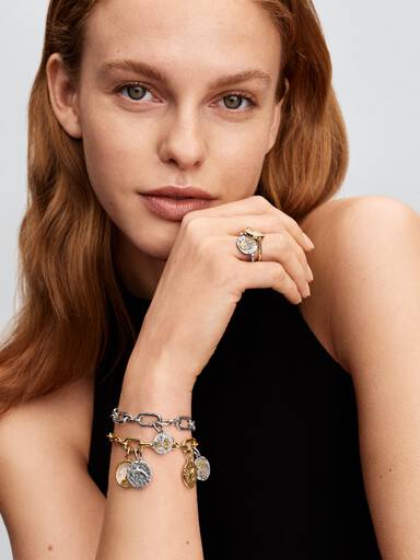 Bague Médaillon Rose Réversible