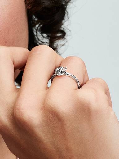 Bague Rose en Fleur
