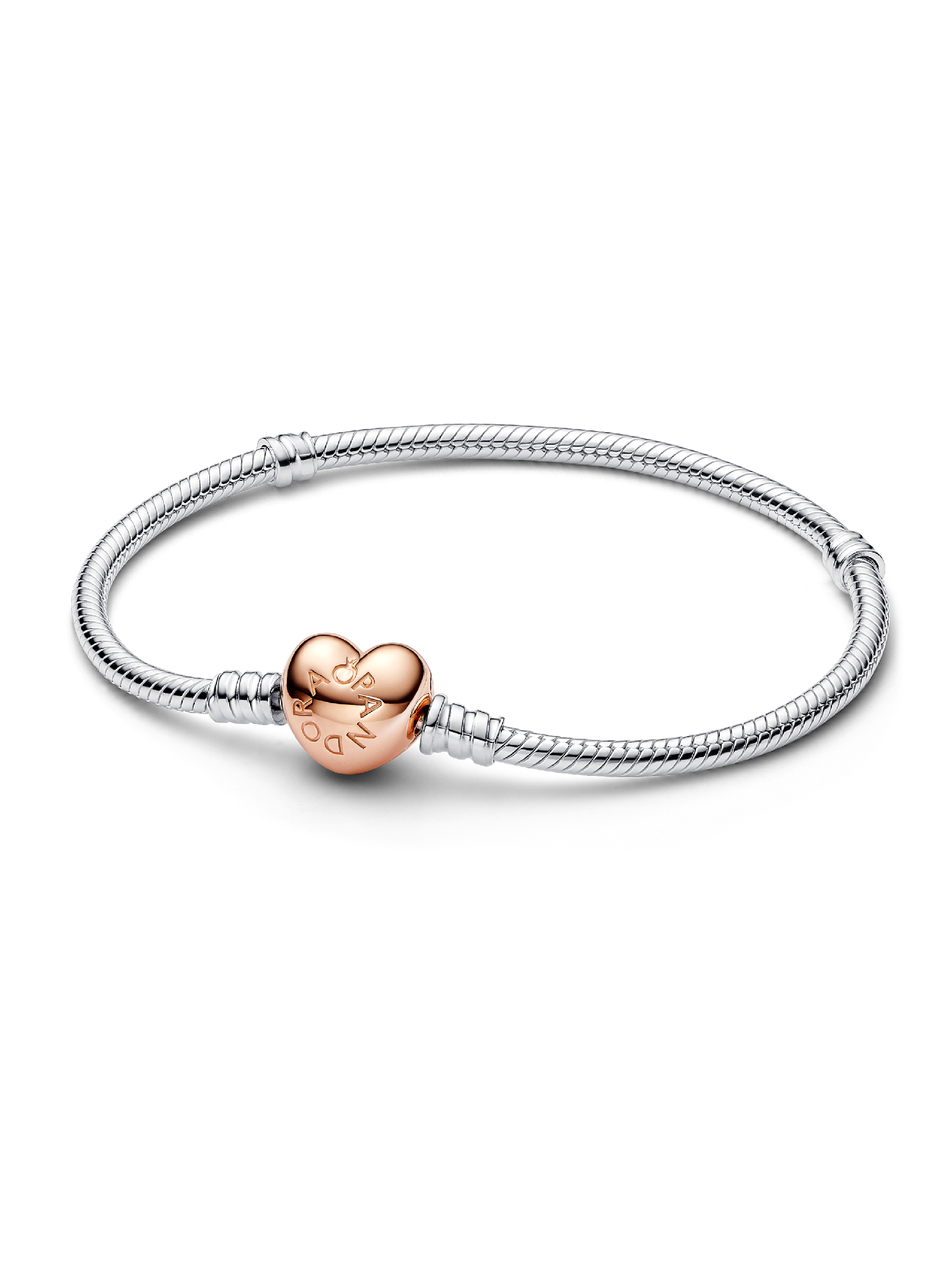 Hart en Snake Chain Armband