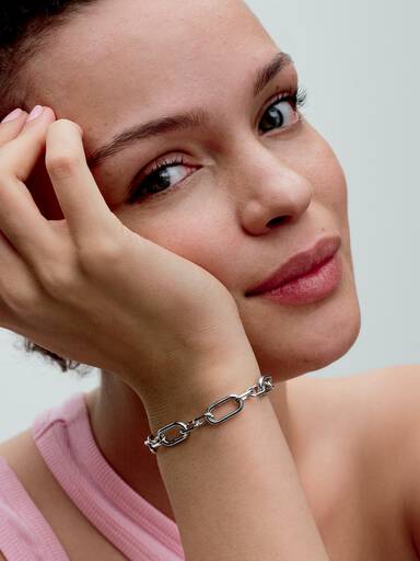 Schakelarmband Pandora ME vijf te openen schakels