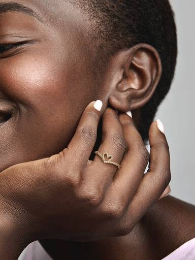 Bague Cœur Scintillant Vœu