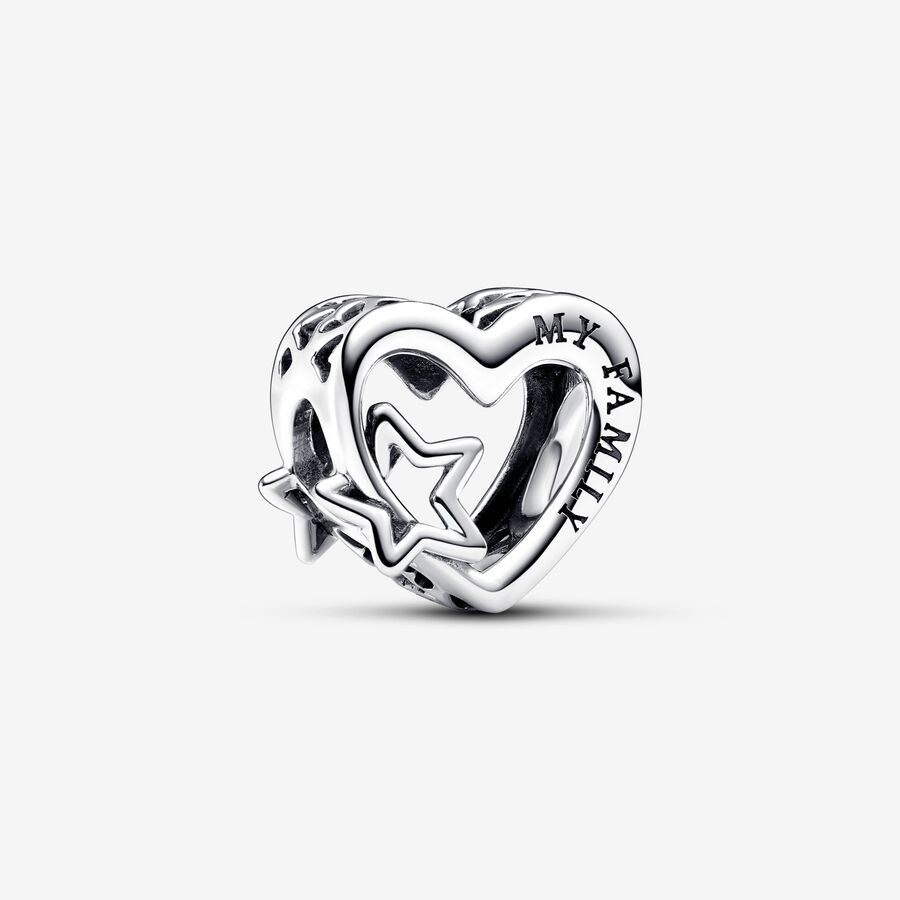 Heart sterling silver charm image number 0