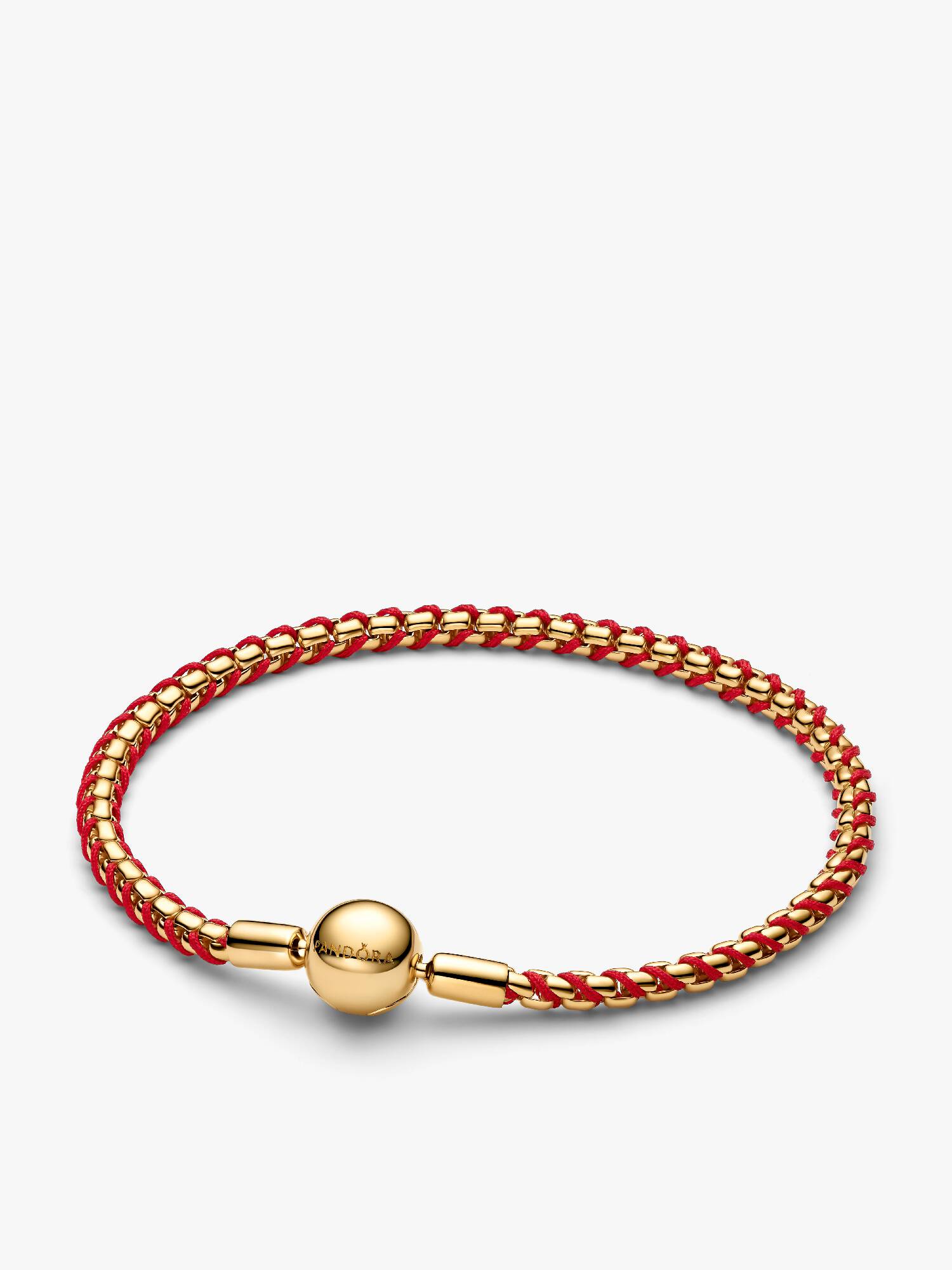 Bracelet Maille Cordon Rouge