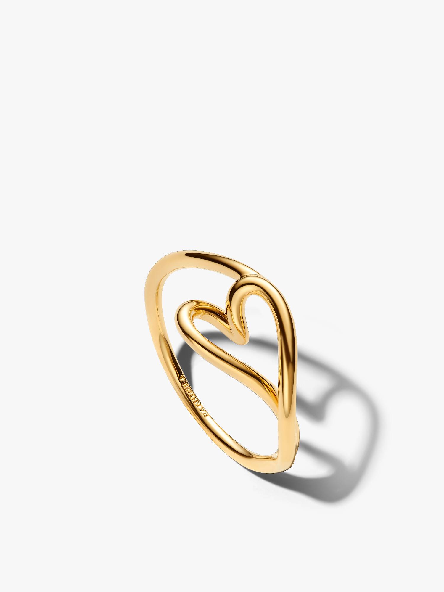 Organisch Gevormde Klein Hart Ring