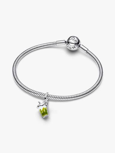 Charm Pendant Verre de Murano Matcha Latte Glacé