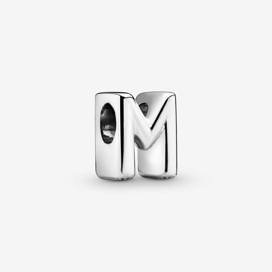 Letter M silver charm image number 0
