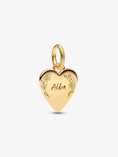 Pendentif Plaque Cœur Gravable