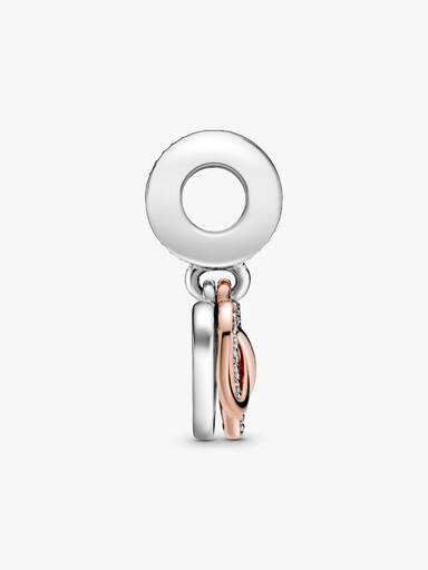 Charm Pendant Cœur Infini Scintillant