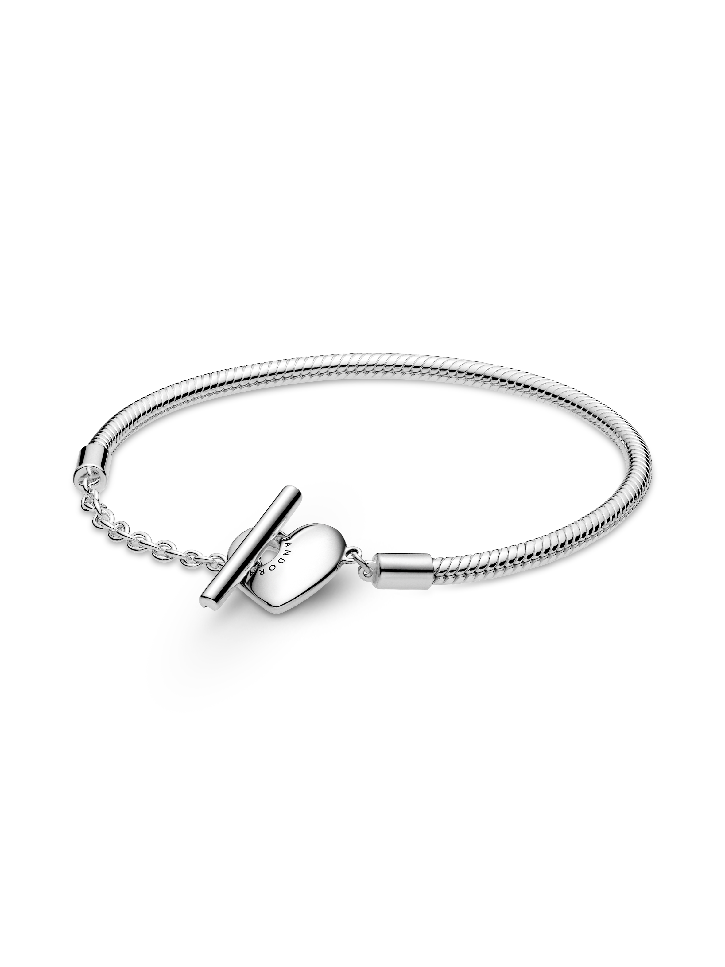 Hart T-balk snake chain-armband