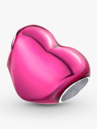 Metallic Roze Hart Bedel