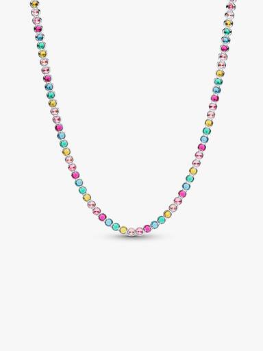 Regenboog Tennis Halsketting