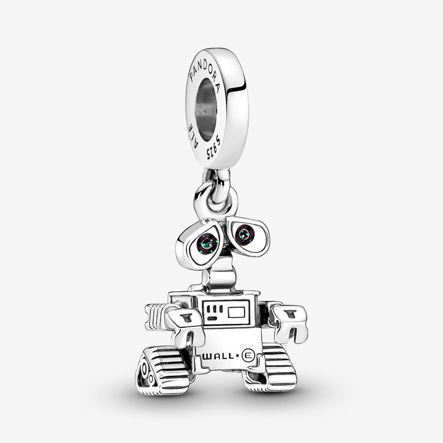 Disney Pixar Wall-E sterling silver dangle with glitter, red and black enamel image number 0