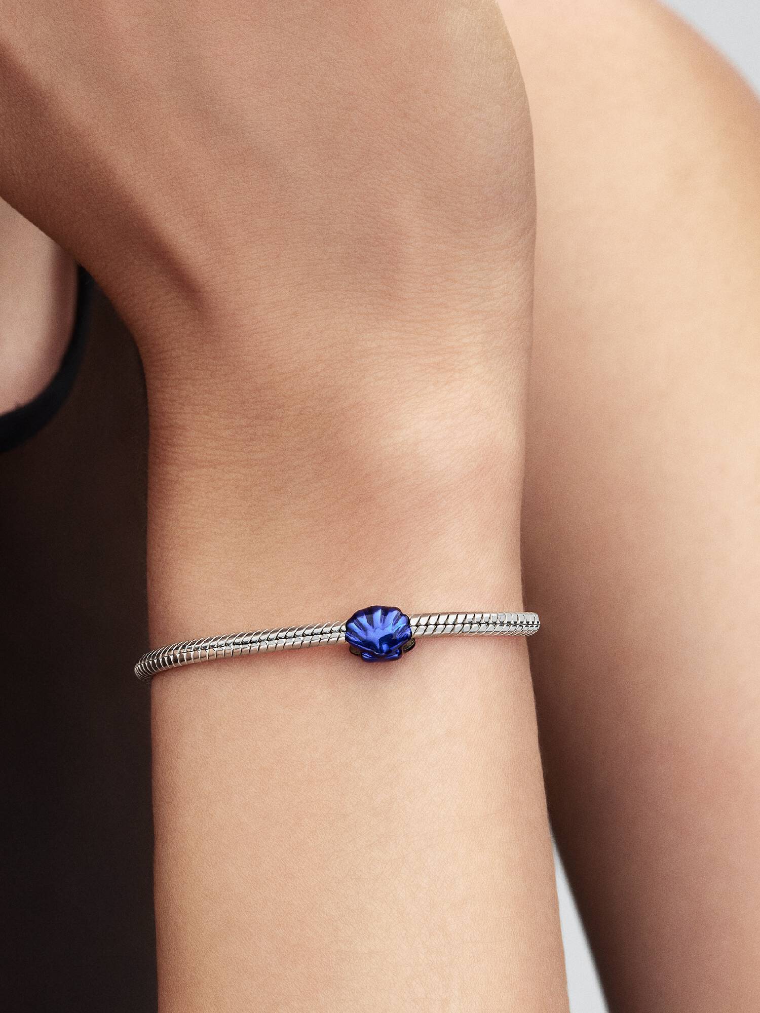 Blauwe schelp minibedel