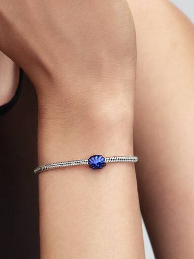 Blauwe schelp minibedel