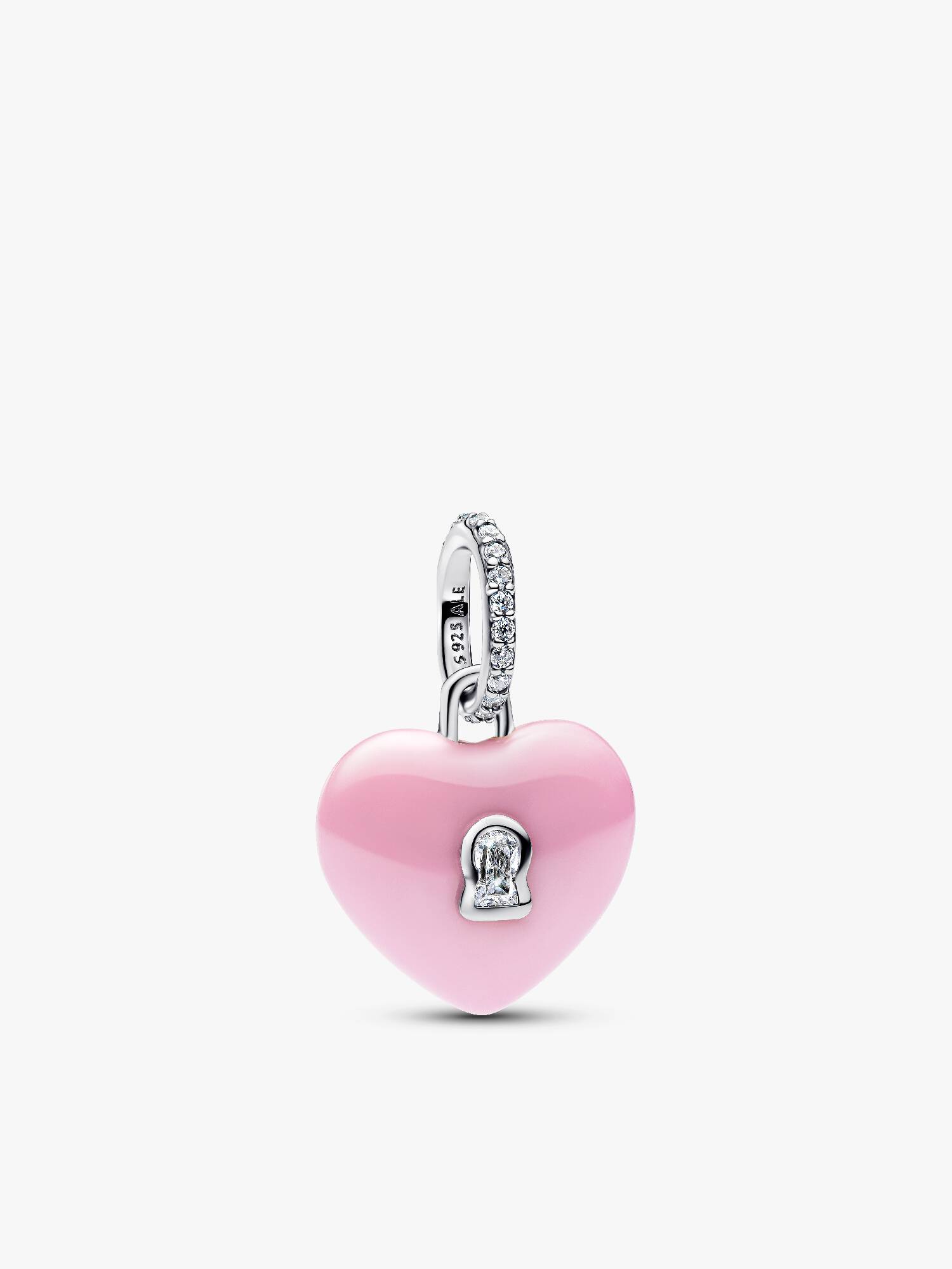 Roze Keramische Hart Hangslot Hangende Bedel