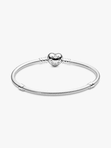 Sprankelend Hart Snake Chain Armband