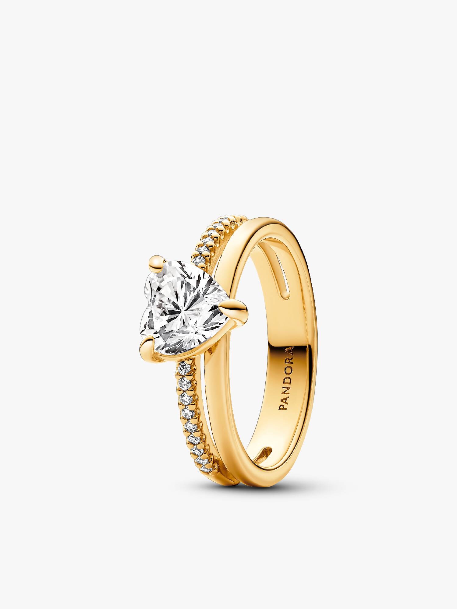 Bague Cœur Anneau Double