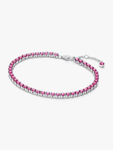 Bracelet Rivière Rose Scintillant