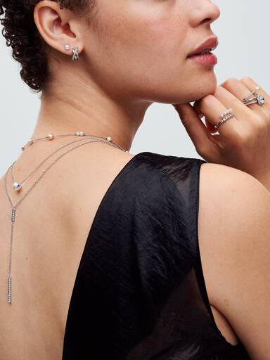 Collier met Behandelde Gecultiveerde Zoetwaterparel