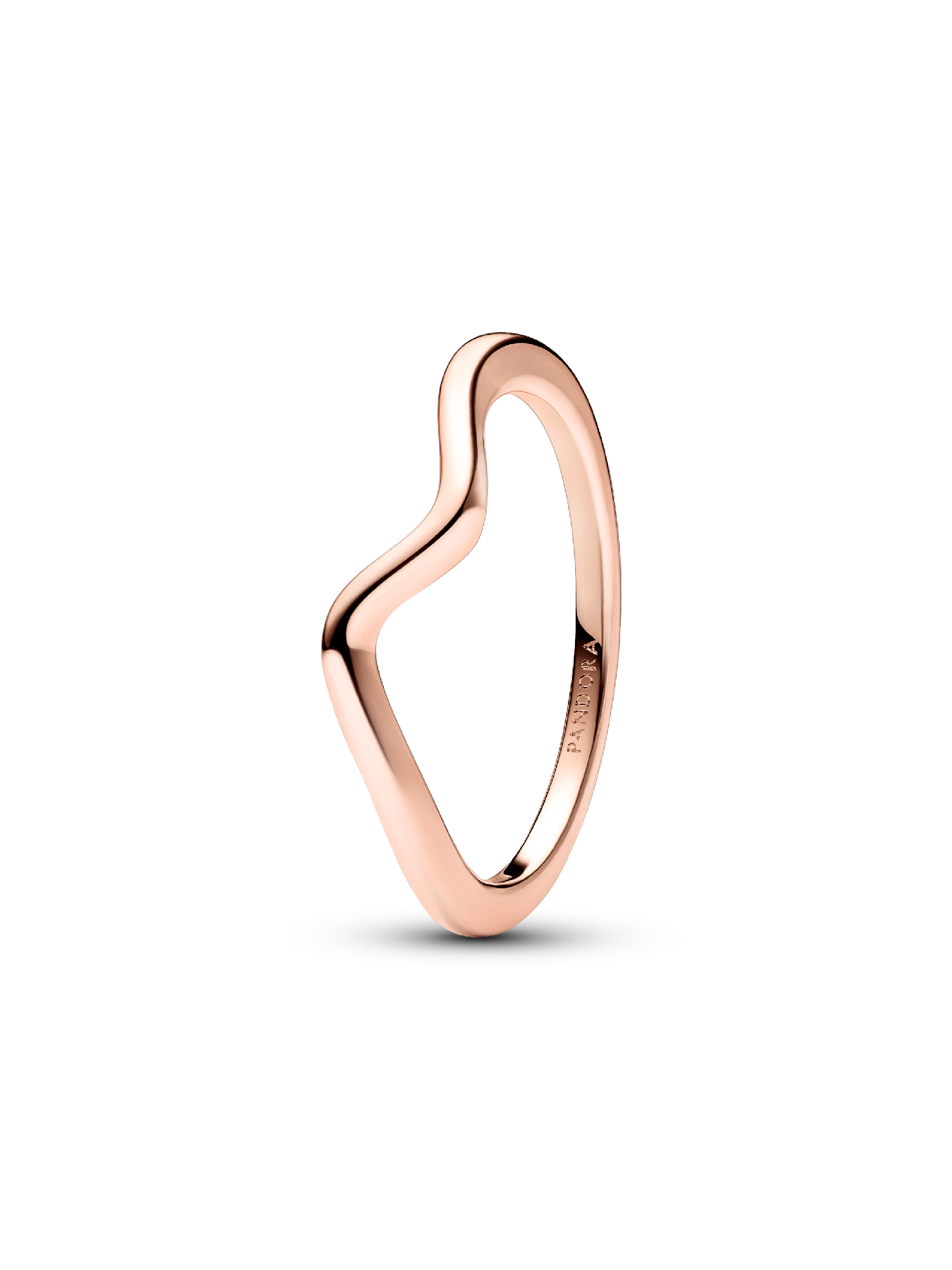 Gepolijste golvende ring