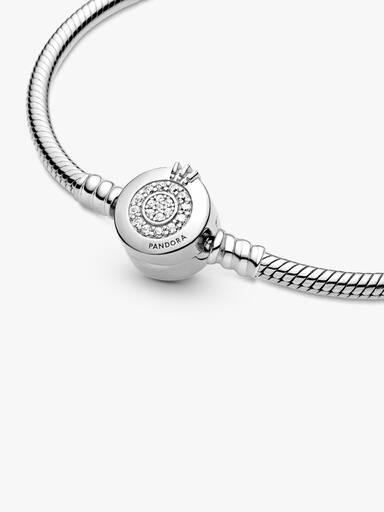 Bracelet Maille Serpent O Couronné Scintillant