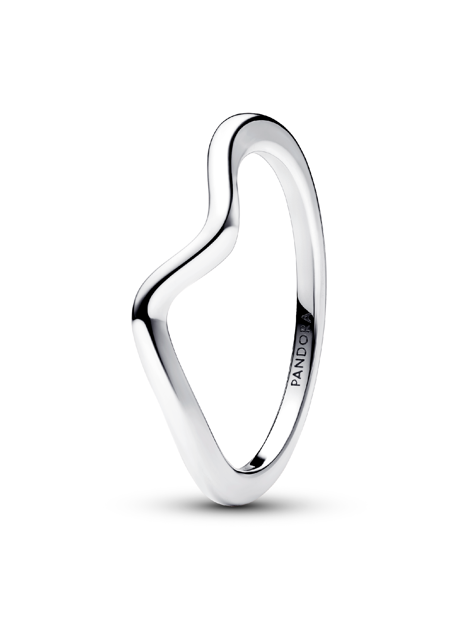 Gepolijste golvende ring