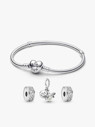 Ensemble de bijoux bracelet luciole et clip