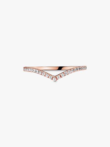 Sprankelende Wishbone Ring