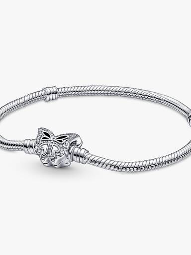 Snake Chain Armband met Vlindersluiting