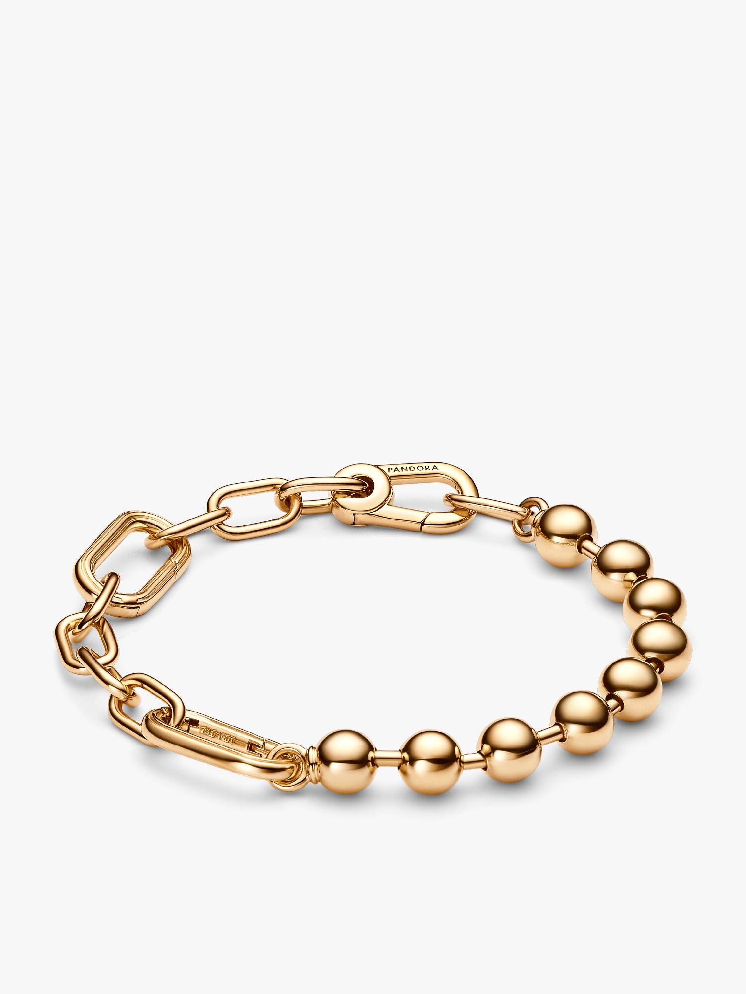 Metalen kralen- en schakelarmband