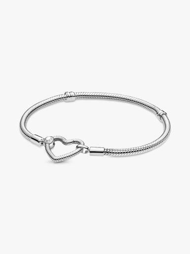 Bracelet Maille Serpent Fermoir Cœur