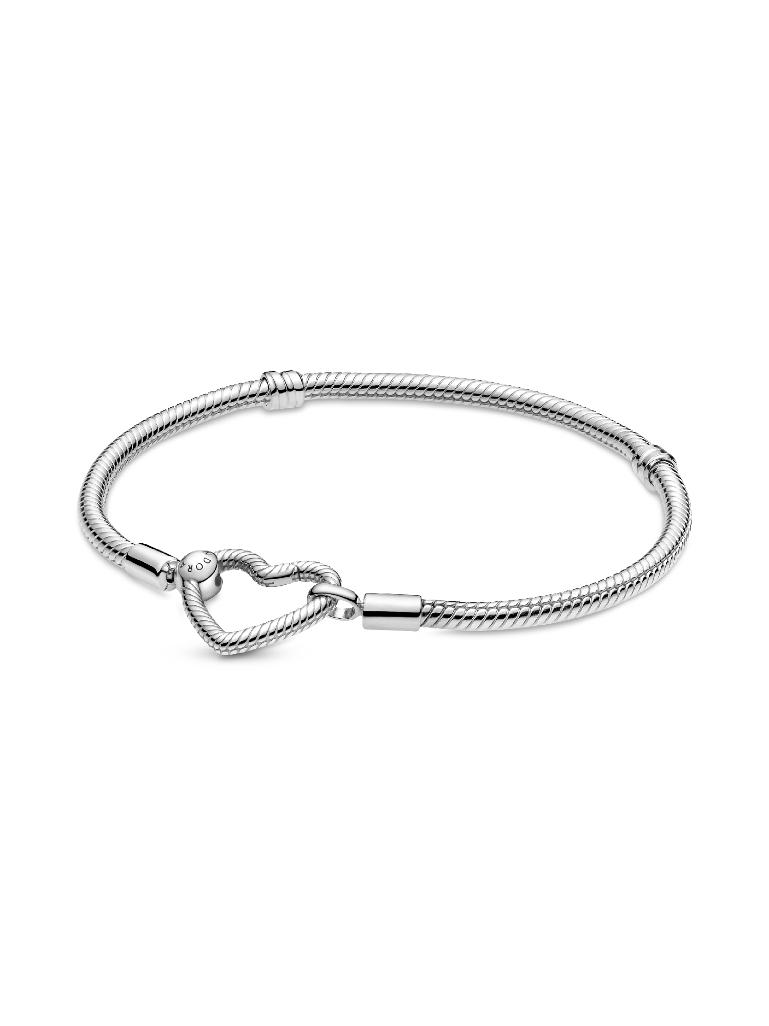 Snake Chain-armband met hartsluiting