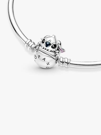 Pandora Moments Disney Stitch Biting Clasp Bangle