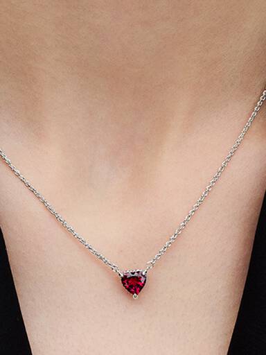 Collier Pendant Halo Cœur Scintillant