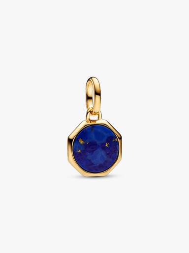 Mini Charm Médaillon Gravable Bleu