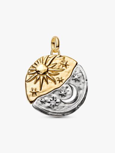 Charm Médaillon XL Soleil & Lune