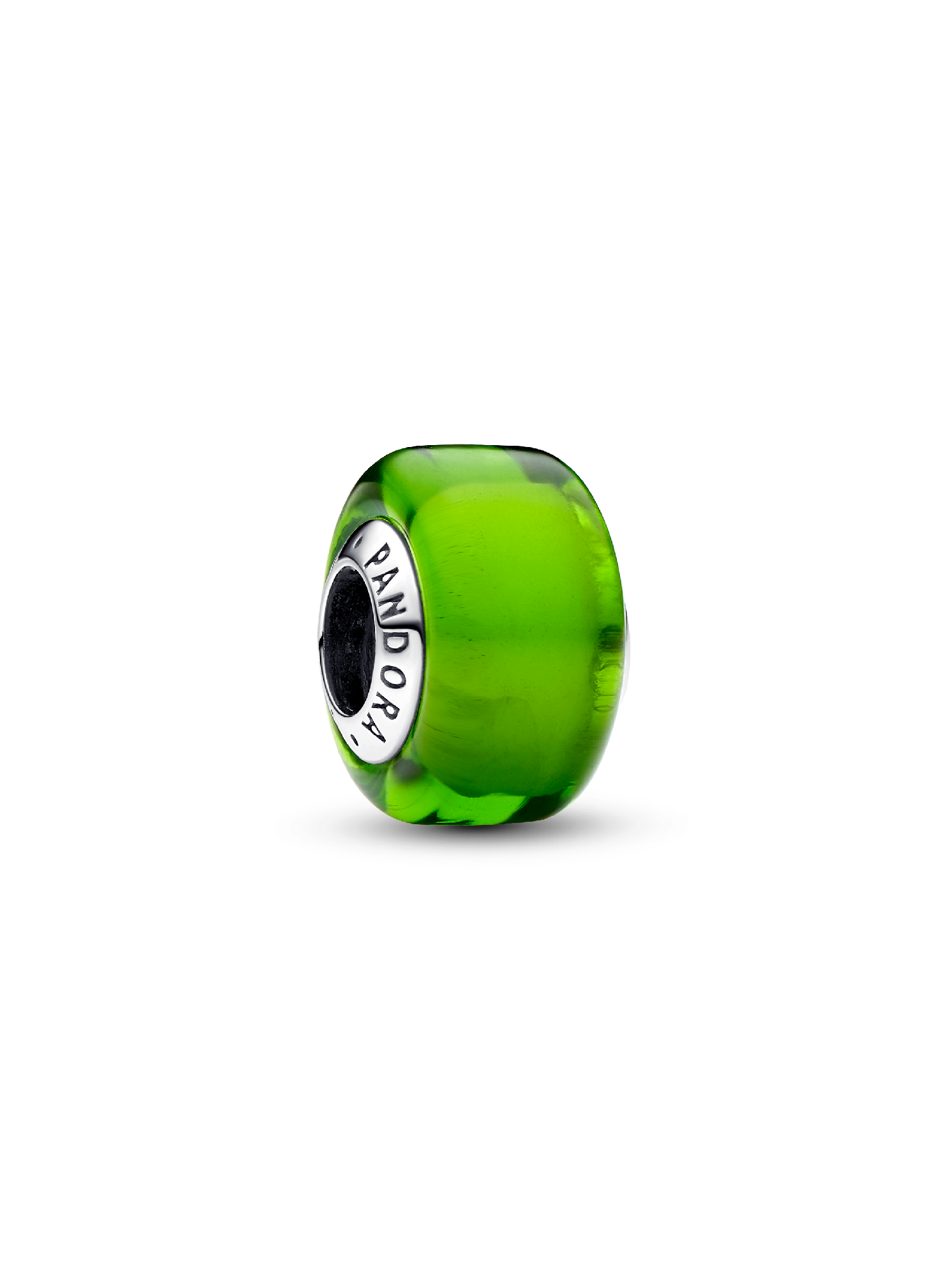 Groene minibedel van muranoglas