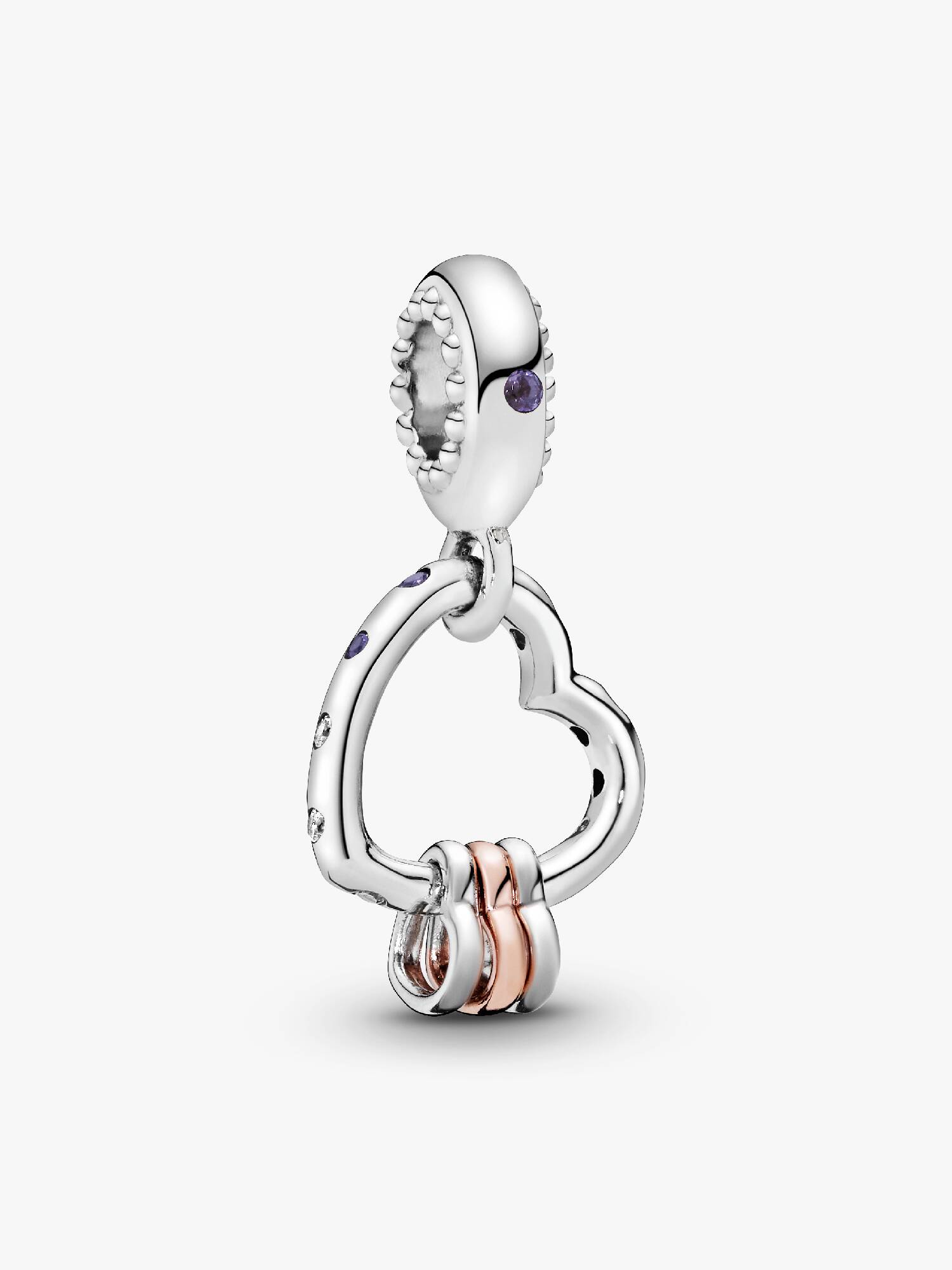 Charm Pendant Cœur Rempli de Cœurs