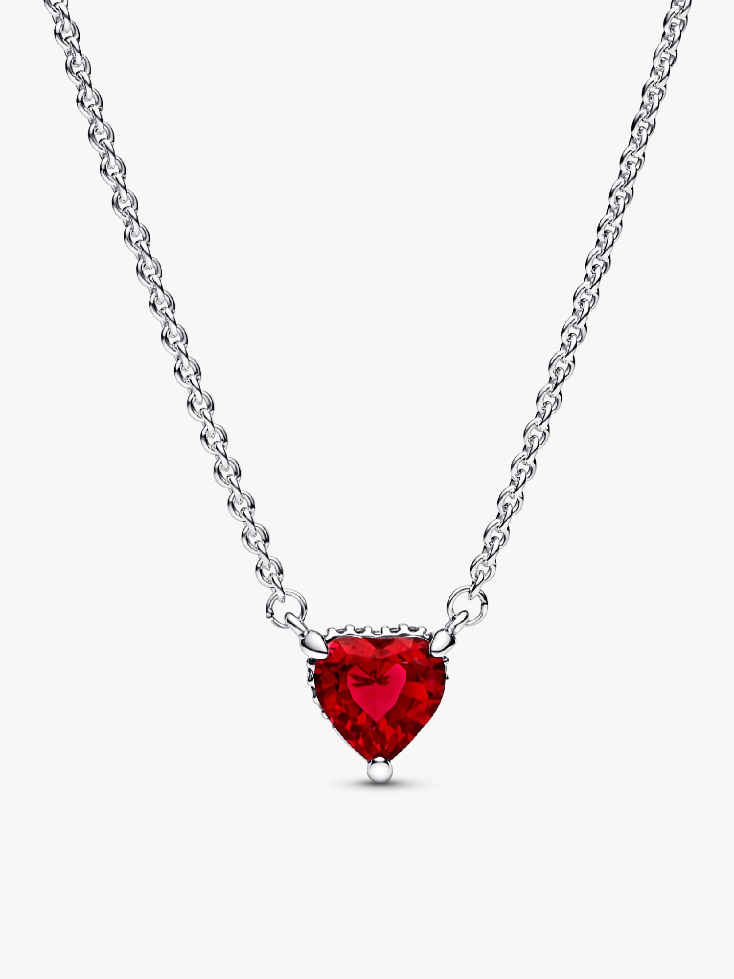 Collier Pendant Halo Cœur Scintillant