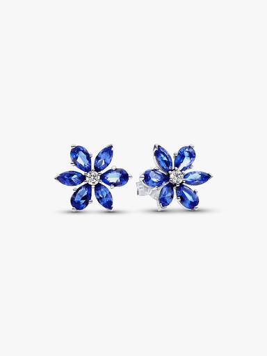 Clous d’Oreilles Herbier Bleu Scintillant