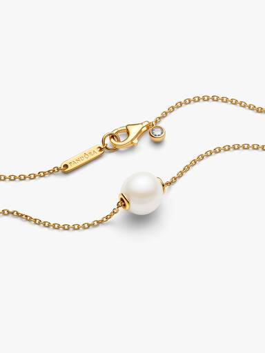 Collier met Behandelde Gecultiveerde Zoetwaterparel