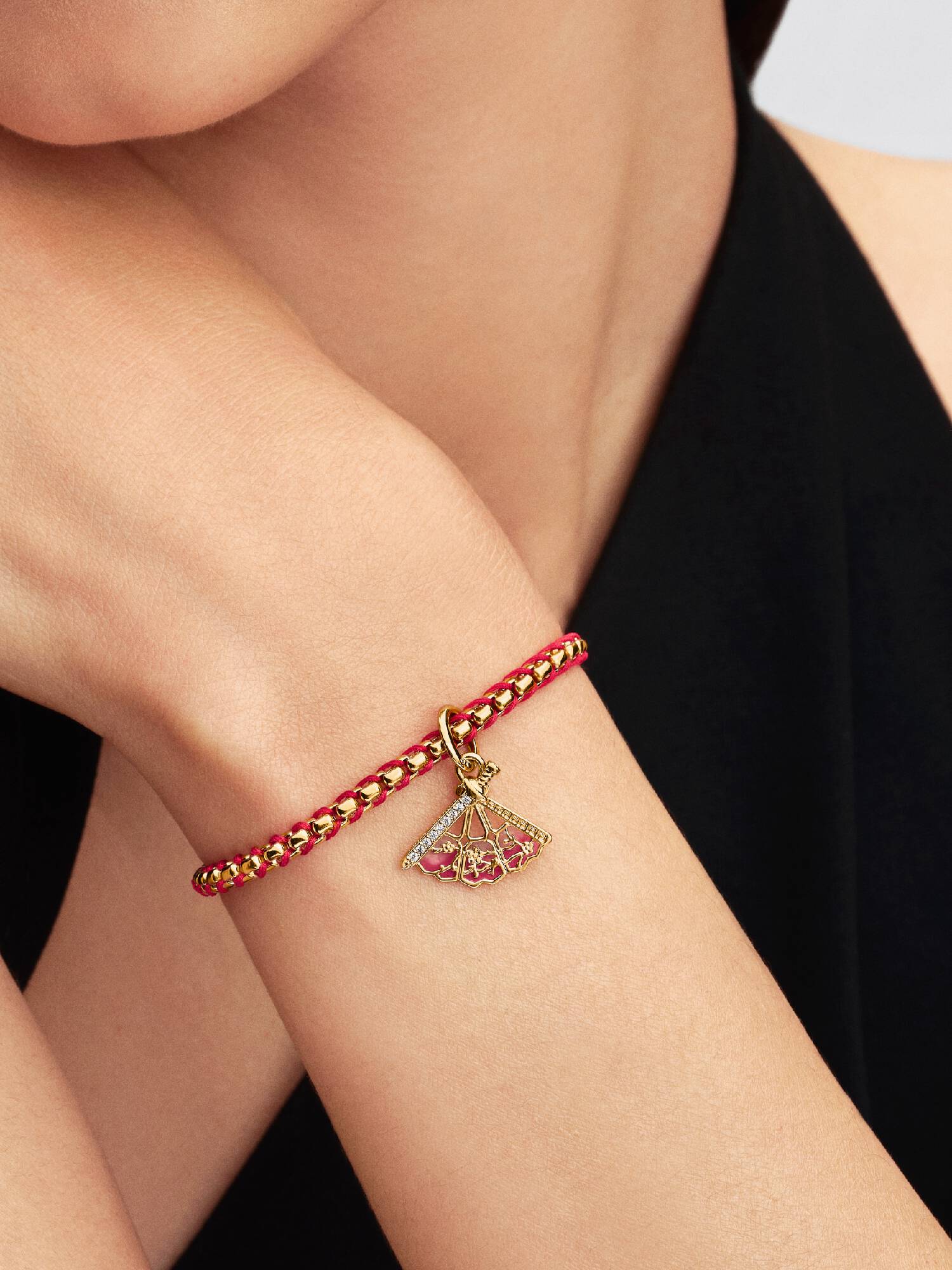 Charm Pendant Disney Mulan Éventail 