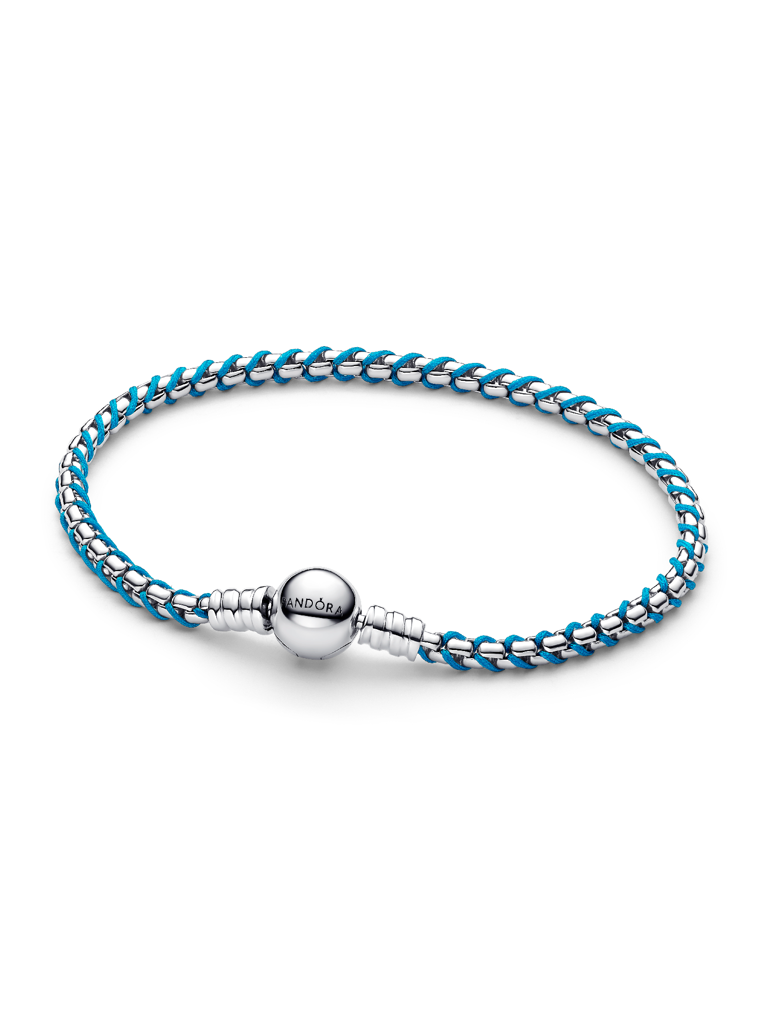 Blauw Koord Chain armband